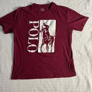 Polo Ralph Lauren Red Big Pony Logo Short Sleeve T-Shirt